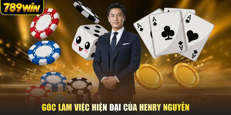 Góc làm việc hiện đại của Henry Nguyễn