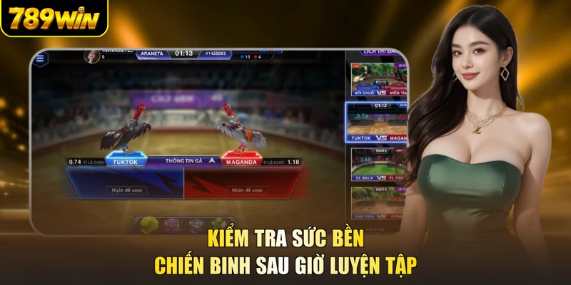 Kiểm tra sức bền chiến binh sau giờ luyện tập